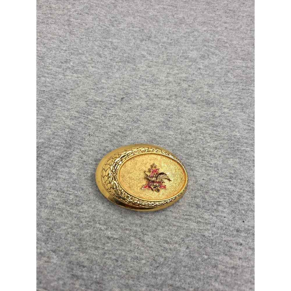 Vintage 1982 Anheuser Busch Raintree Gold Tone Beer Belt Buckle Budweiser